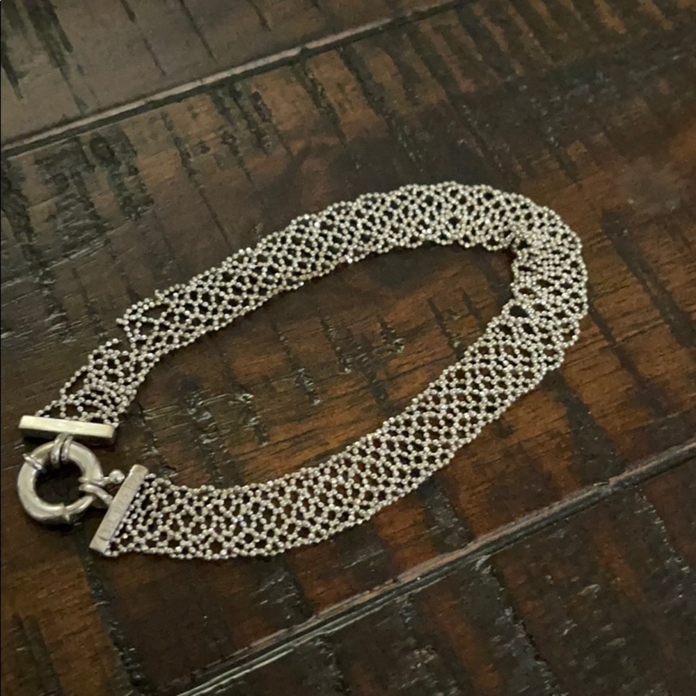 Sterling Silver Plated Gold Bracelet